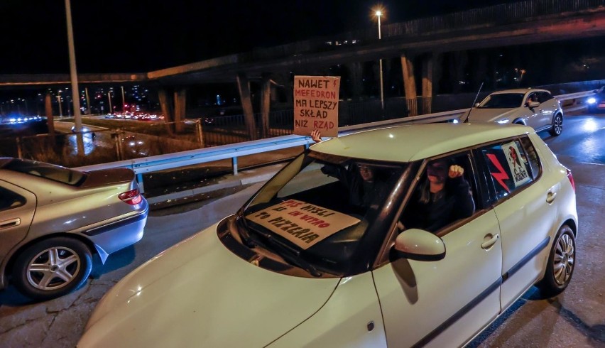 Protest mobilny w Gdańsku, 28.10.2020