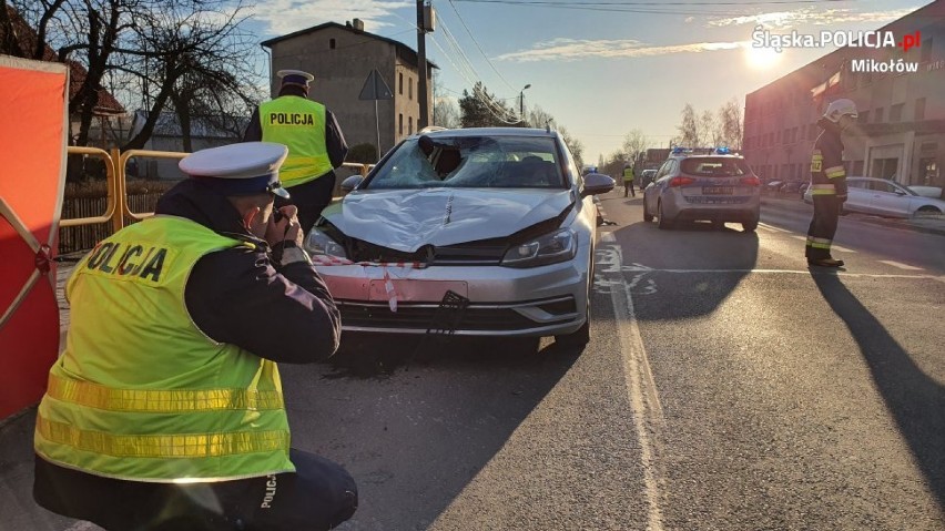 Śmiertelny wypadek w Mikołowie. Samochód przejechał mężczyznę na przejściu dla pieszych