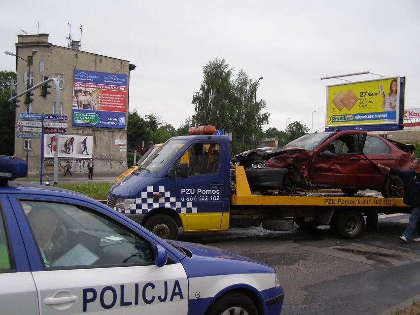 Zabrze: Wypadek na Korfantego. Audi zderzyło się z alfą romeo