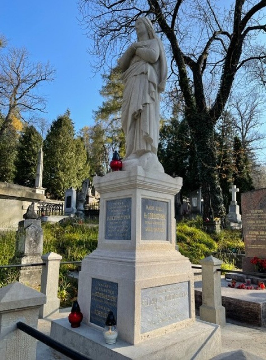 Odrestaurowane nagrobki rodziny Dzieduszyckich na Cmentarzu...