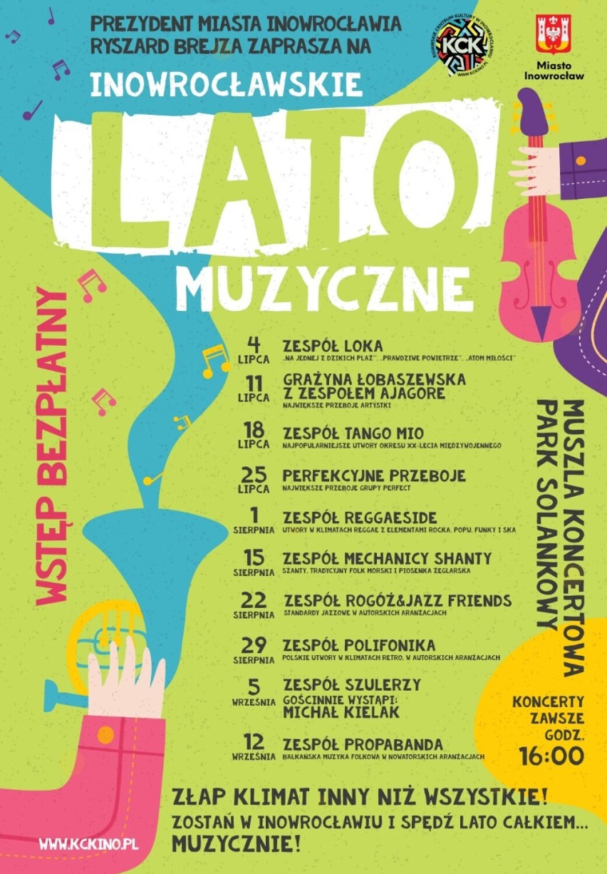 To będzie Inowrocławskie Lato Muzyczne 2021. W programie ciekawe koncerty w Solankach. Zobaczcie!