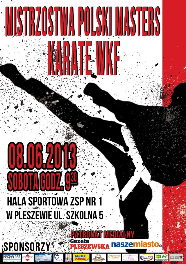 W sobotę w sali sportowej przy ZSP nr 1 rywalizować będą w karate WKF zawodnicy powyżej 35 roku życia