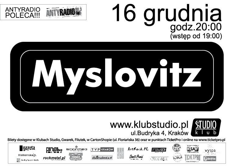 Koncert Myslovitz w Studio w Krakowie