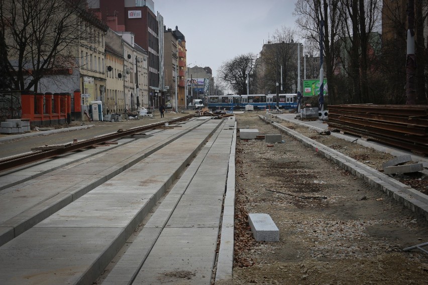 Wrocław. Koniec remontu Hubskiej dopiero w kwietniu, a Pułaskiego w marcu