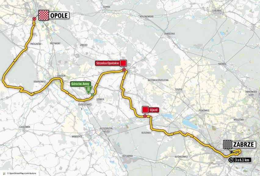 2.etap: 6.08.2020: Opole - Zabrze (151,5 km)

Drugi etap to...
