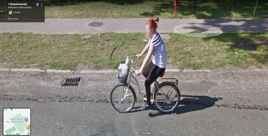 Mieszkańcy Wilkowic na zdjęciach Google Street View