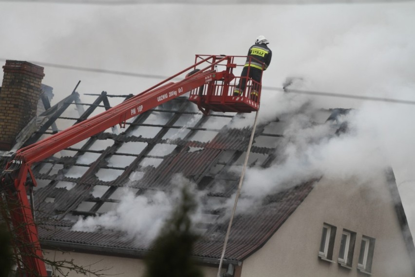 Pożar budynku mieszkalnego w Złotowie