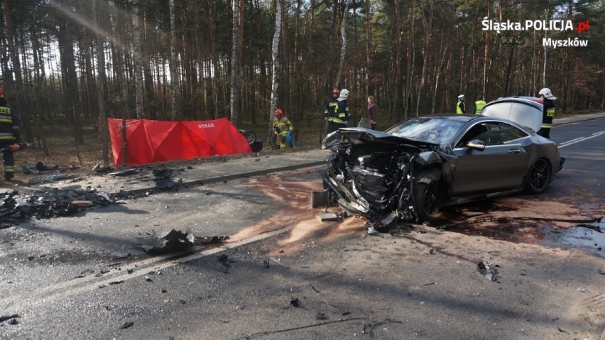 Tragiczny wypadek na DW 791 pomiędzy Masłońskim a Żarkami...