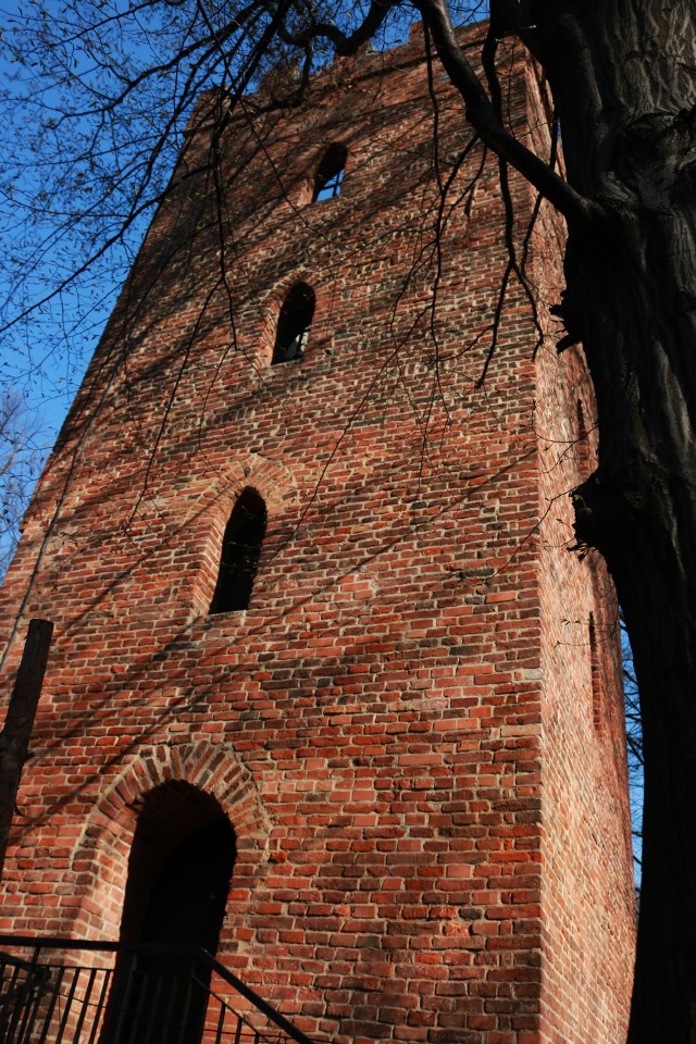 Zabytkowa Baszta na wodzisławskim Grodzisku