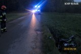 Wypadek w Rybniku: Motocykl wjechał do rowu. Ranna 17- latka