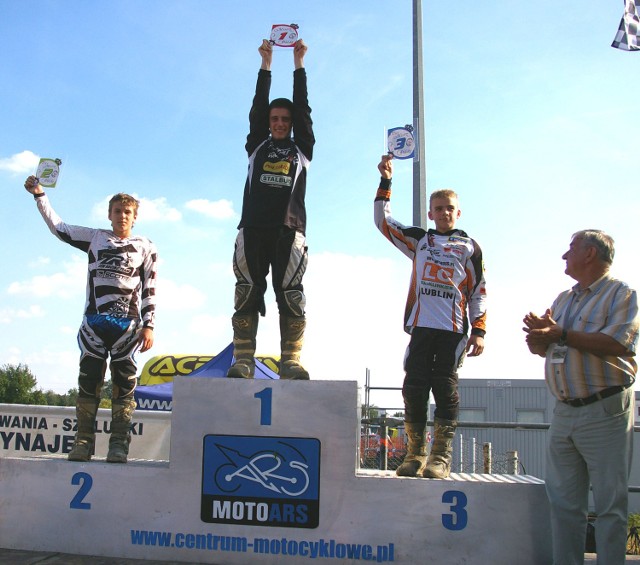 Leszek Jasiński na najwyższym stopniu podium