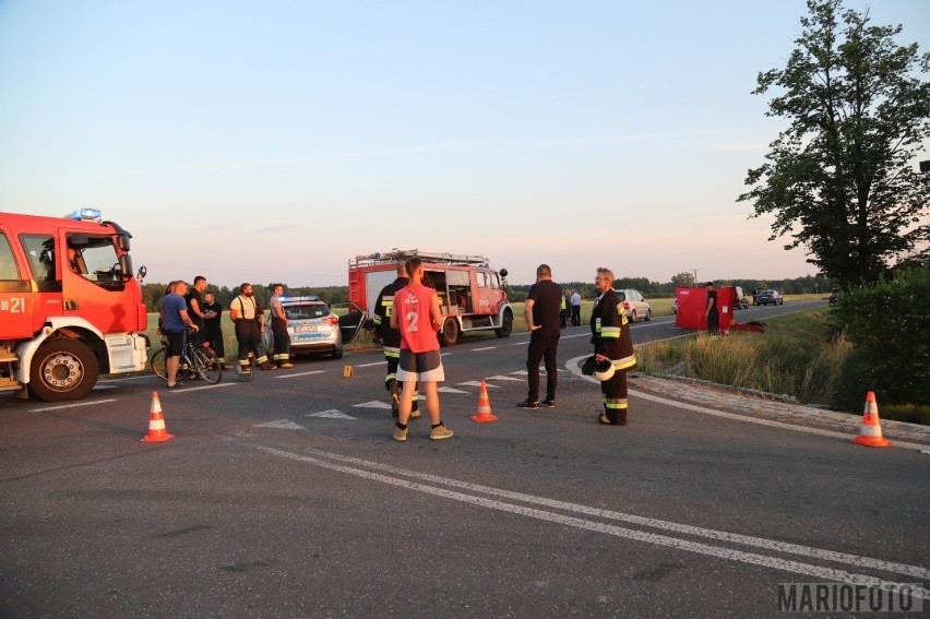 Wypadek w Ligocie Prószkowskiej. Nastoletni motorowerzysta...