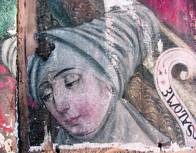 Fragment obrazu przedstawiający Marię Salome