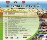 Dożynki powiatowe w Wąwolnicy 2015 (PROGRAM)