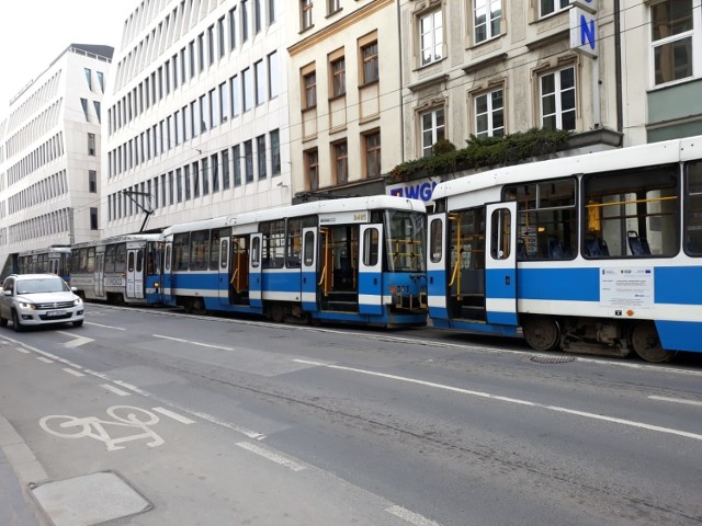 Awaria tramwajów w centrum