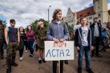 W Bydgoszczy też protestowali przeciw ACTA 2 [zobacz zdjęcia]