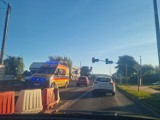 Wypadek z udziałem autobusu MPK i rowerzystki na Kapitulnej we Włocławku [zdjęcia]