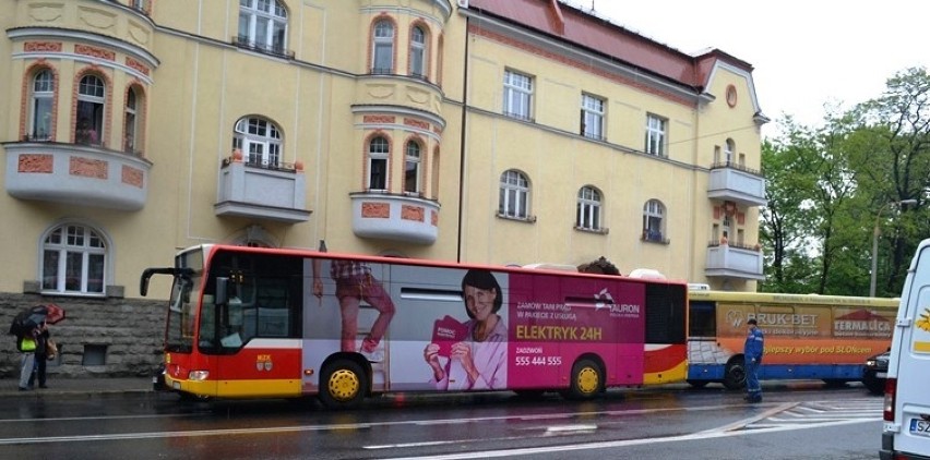 Wypadek autobusów w Bielsku-Białej.