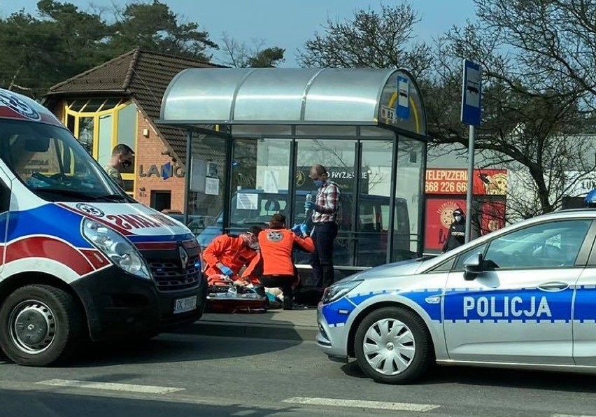 Akcja ratunkowa przy głównej ulicy miasta trwała...