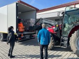 Pomoc dla Ukrainy. Do Wielunia dotarły ciężarówki wypełnione darami z Niemiec 