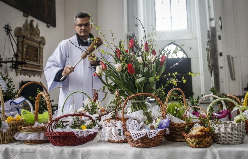 15.04.2017. Gdańsk, bazylika mariacka - święcenie pokarmów