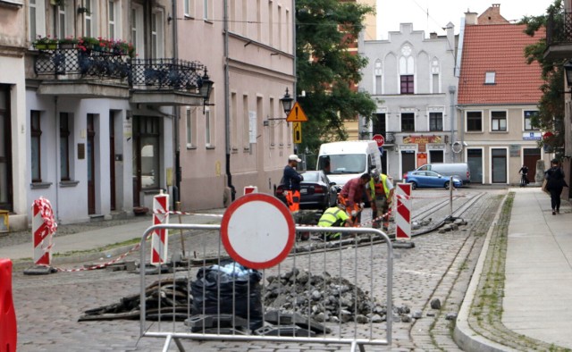 Ulica Klasztorna w Grudziądzu została zamknięta dla ruchu. Do odwołania