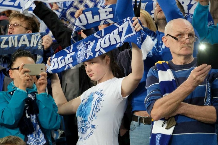 Mecz Lech Poznań - Korona Kielce (0:1) oglądało na stadionie...