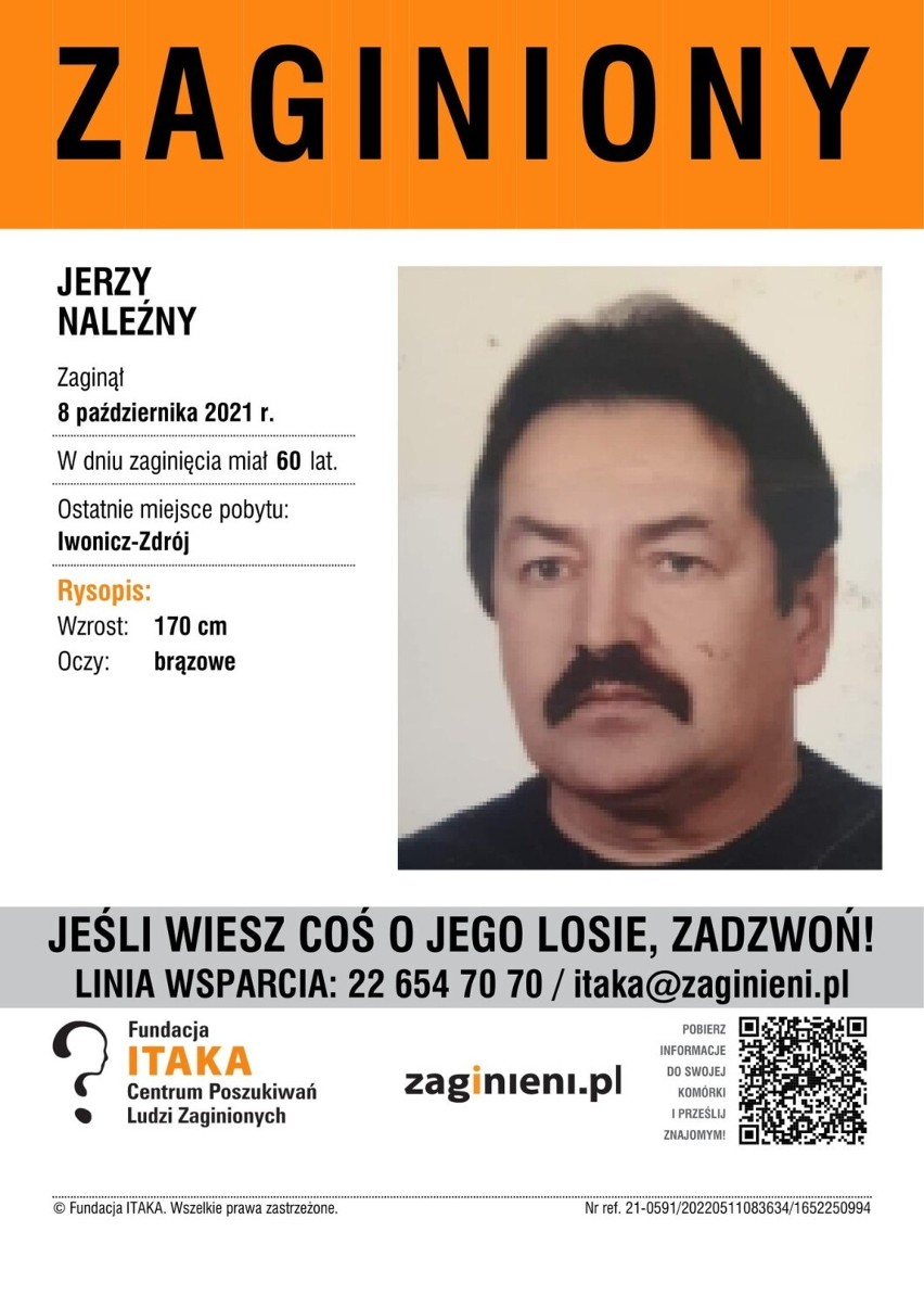 Zaginieni mieszkańcy Podkarpacia w bazie fundacji ITAKA. Widziałeś ich? Zgłoś się! [ZDJĘCIA]