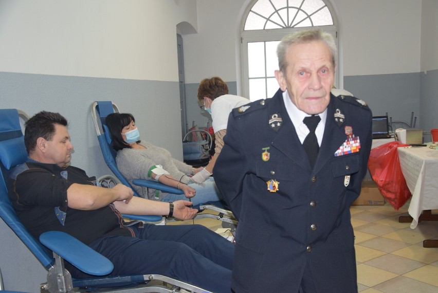Akcja honorowego oddawania krwi u sieradzkich strażaków