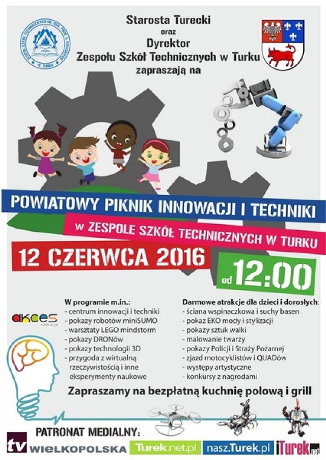 Powiatowy Piknik Innowacji i Techniki w ZST w Turku