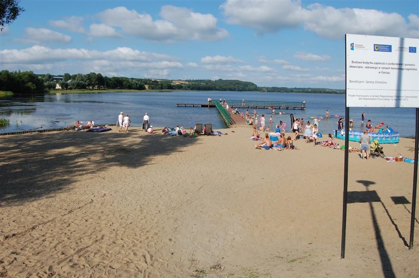 Plaża gminna w Garczu, nad J. Łapalickim