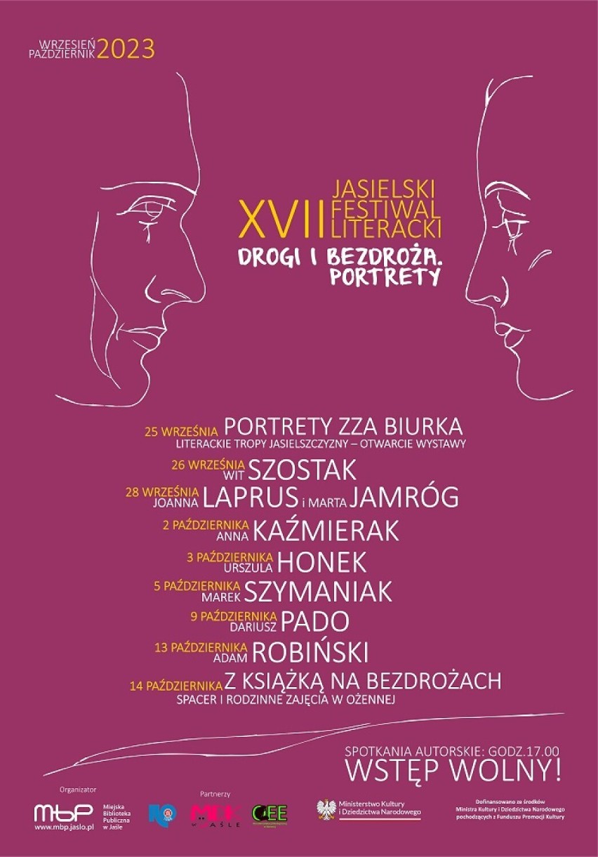 Jasielski Festiwal Literacki „Drogi i bezdroża”. W pierwszym tygodniu spotkania autorskie i otwarcie wystawy