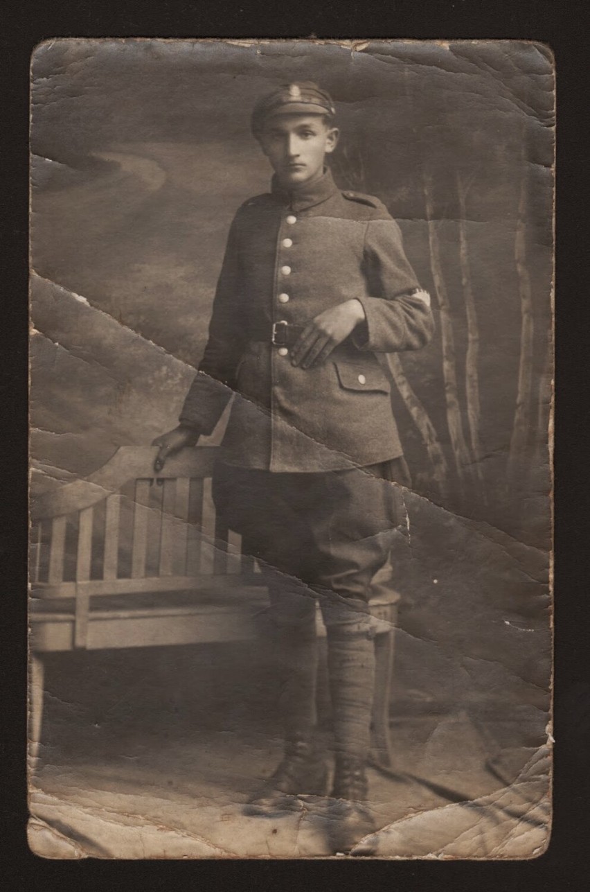 Fotografia żołnierza,  prawdopodobnie Jana Lisowskiego...