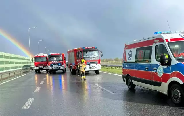 Karambol na trasie S7. Zderzyło się pięć samochodów, w pobliżu Nowego Dworu Gdańskiego droga była zablokowana