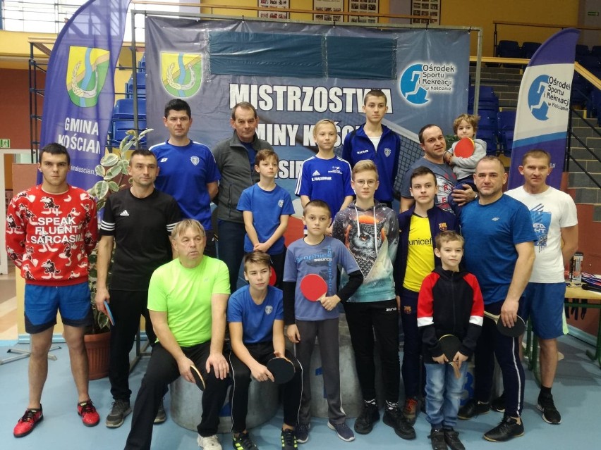 Mistrzostwa gminy Kościan w tenisie stołowym par deblowych