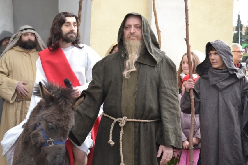 Inscenizacja wjazdu Chrystusa do Jerozolimy w Wejherowie