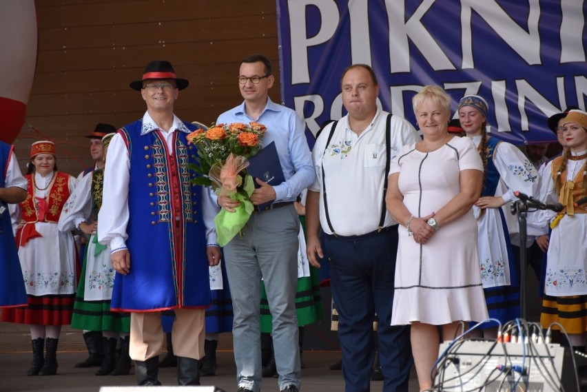 Premier Mateusz Morawiecki na Pikniku Rodzinnym w Stężycy