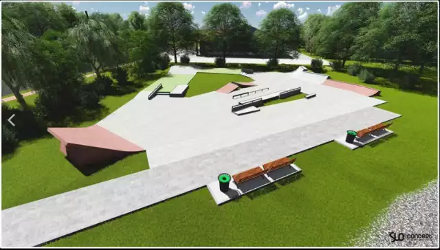 Budowa skateparku w Opocznie, czyli placu rekreacyjno-sportowego do jazdy na deskorolce, rolkach, hulajnodze