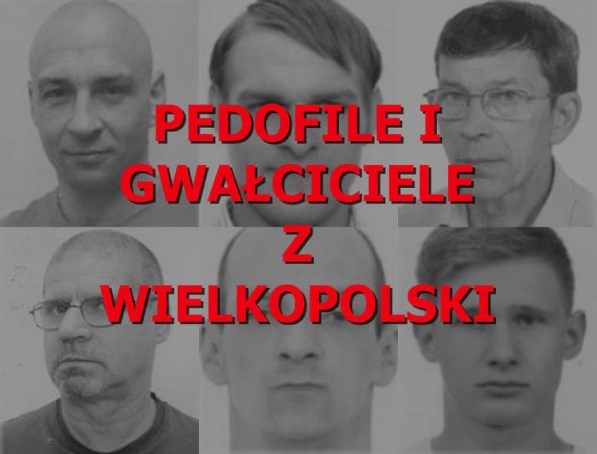 Najnowszy spis pedofilów i gwałcicieli z Wielkopolski