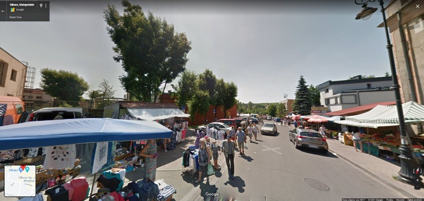 Targ w Olkuszu na Google Street View