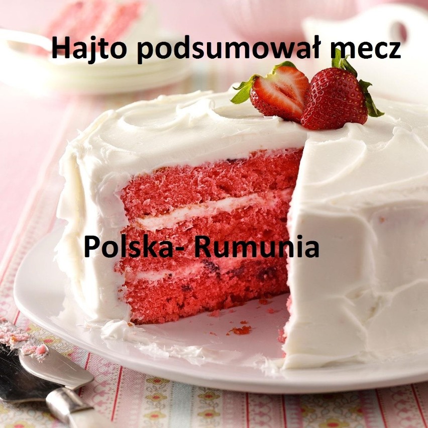 Mecz Polska - Rumunia... i trzy bramki Lewego [MEMY]