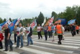 Protest ZGH Bolesław. Pracownicy zablokowali drogę krajową nr 94