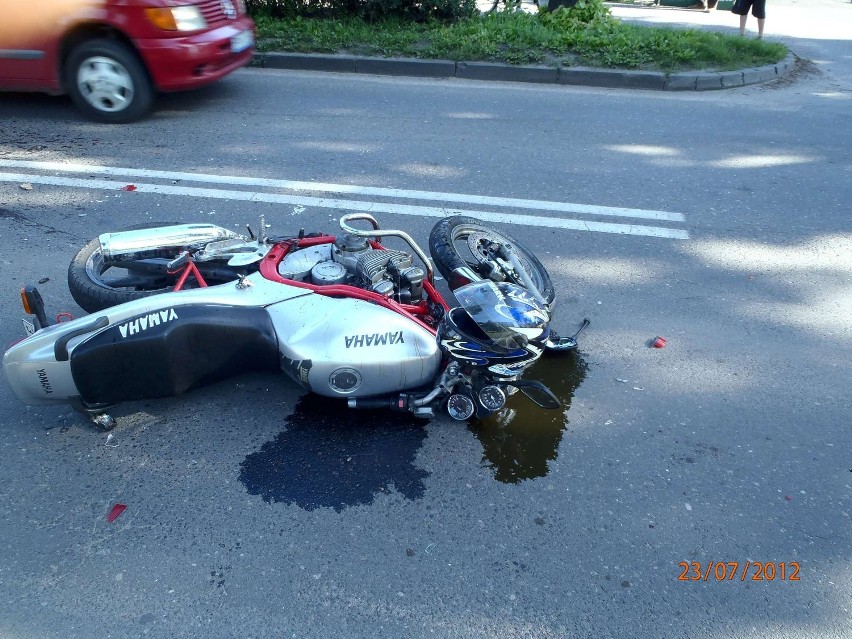 Motocyklista trafił do międzychodzkiego szpitala