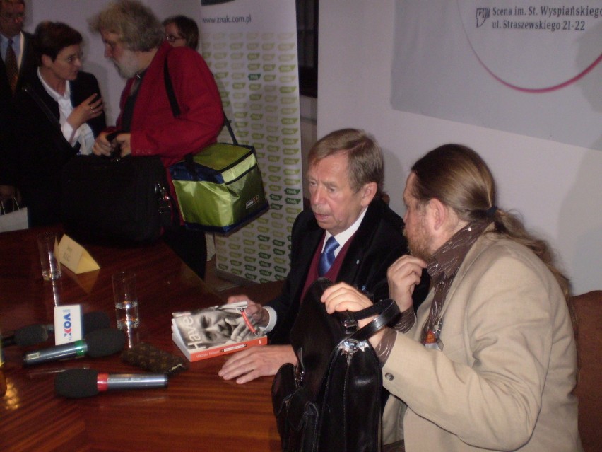 Vaclav Havel w Krakowie w 2007 roku