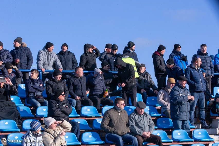 Błękitni grali z Widzewem w minioną sobotę na stadionie przy...