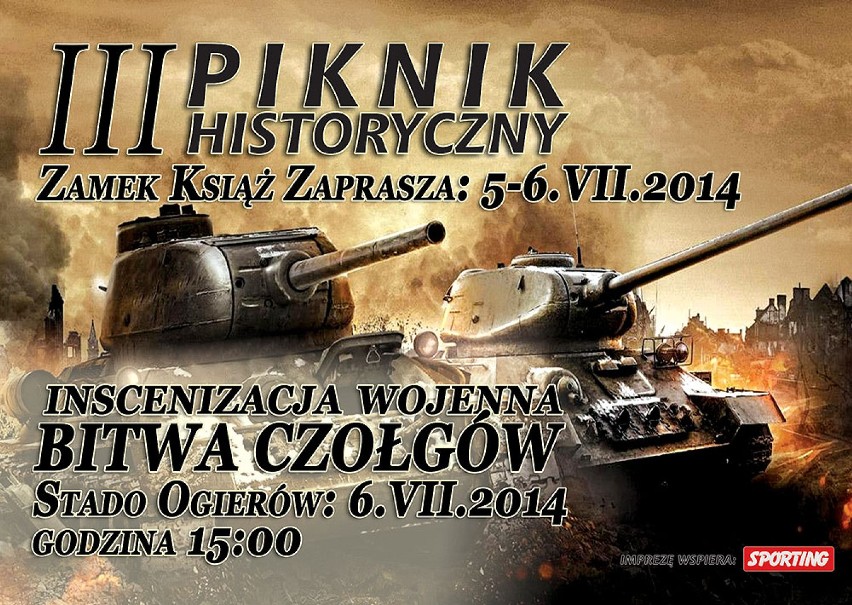Bitwa czołgów 5 - 6 lipca w zamku Książ