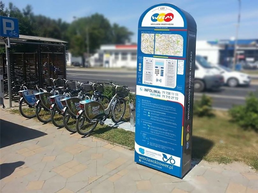 Wizualizacja terminali do wypożyczania rowerów miejskich