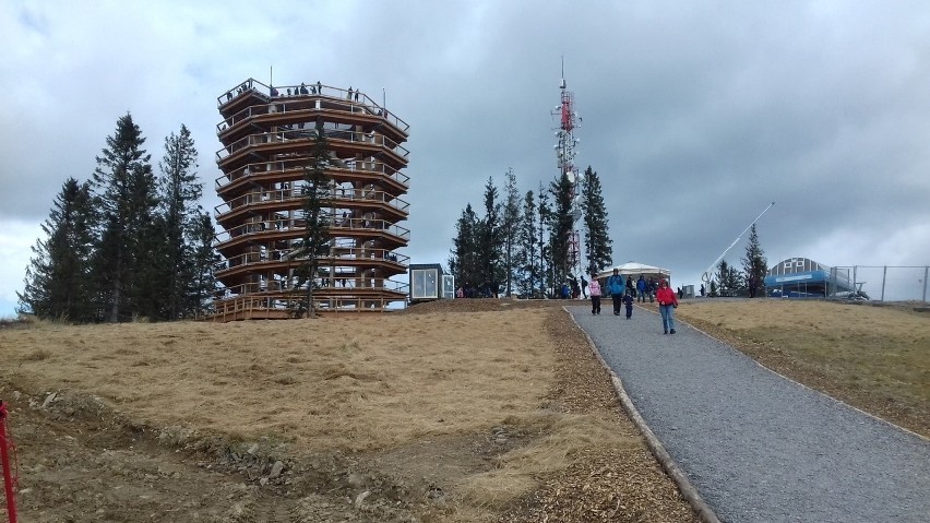 Wieża widokowa w Tatrach na Słowacji