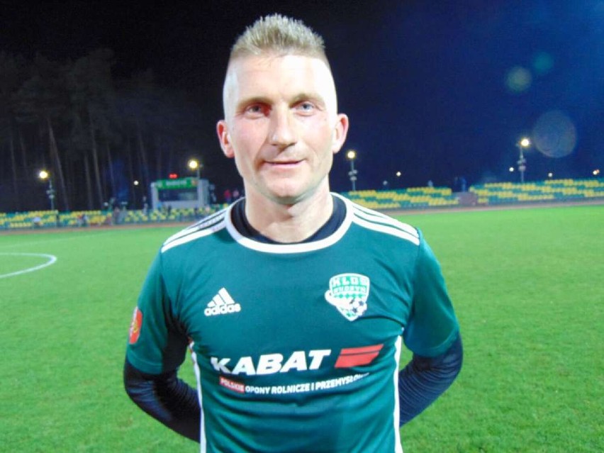 Szymon Troczyński z Kłosa zdobywca dwóch bramek z Lubaszem