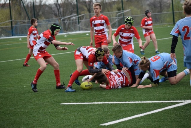 Turniej Dzieci i Młodzieży w Rugby odbył się na Majkowskim Wembley w Kaliszu